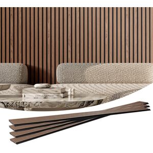 Vevor Panneaux Acoustiques À Lattes En Bois Pour Décoration Murale 2400 X 200 Mm - Publicité Vevor Panneaux Acoustiques À Lattes En Bois Pour Décoration Murale 2400 X 200 Mm - Publicité