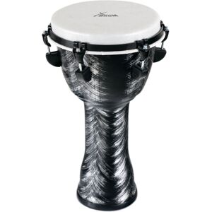 Xdrum Djembe Africain Tambour Drum Percussions 10'' (25 Cm) In Pvc Argente Brosse - Publicité Xdrum Djembe Africain Tambour Drum Percussions 10'' (25 Cm) In Pvc Argente Brosse - Publicité
