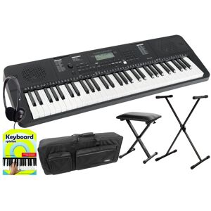Classic Cantabile Piano Clavier Numerique Synthes 61 Touches Usb Polyphonie 64 Set Support Et Banc - Publicité Classic Cantabile Piano Clavier Numerique Synthes 61 Touches Usb Polyphonie 64 Set Support Et Banc - Publicité