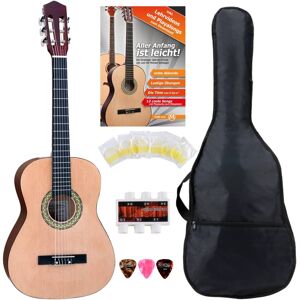Classic Cantabile Set Guitare Concert Classique 3/4 Cordes Plectres Housse Pitch Pipe Accordeur - Publicité Classic Cantabile Set Guitare Concert Classique 3/4 Cordes Plectres Housse Pitch Pipe Accordeur - Publicité