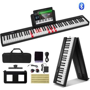 Vevor Clavier Piano Pliable Numérique 88 Touches Portable Bluetooth Midi Noir - Publicité Vevor Clavier Piano Pliable Numérique 88 Touches Portable Bluetooth Midi Noir - Publicité
