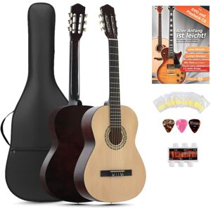 Classic Cantabile Pack Guitare Acoustique Classique 4/4 Gaucher Debutants Set Housse Accordeur - Publicité Classic Cantabile Pack Guitare Acoustique Classique 4/4 Gaucher Debutants Set Housse Accordeur - Publicité