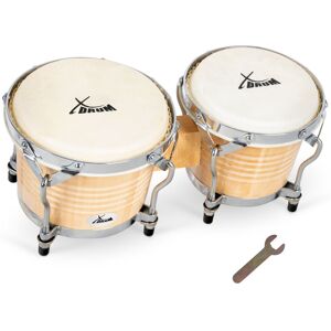 Xdrum Bongo Percussion Tambour Peaux Naturel Instrument À Main Accordable Bois Natural - Publicité Xdrum Bongo Percussion Tambour Peaux Naturel Instrument À Main Accordable Bois Natural - Publicité