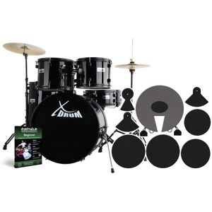 Xdrum Kit Batterie Acoustique 20'' Ensemble Complet Tabouret Sourdine Cymbales Noir - Publicité Xdrum Kit Batterie Acoustique 20'' Ensemble Complet Tabouret Sourdine Cymbales Noir - Publicité