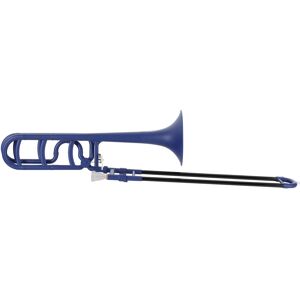 Classic Cantabile Plastique Trombone Sib/f Bell: 216mm Super Léger Avec Embouchure & Étui Bleu Mat - Publicité Classic Cantabile Plastique Trombone Sib/f Bell: 216mm Super Léger Avec Embouchure & Étui Bleu Mat - Publicité