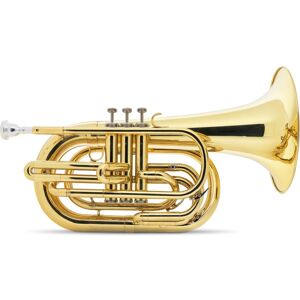 Classic Cantabile Baryton De Marche En Laiton Sib Instrument Vent 3 Pistons Set Embouchure Coffre - Publicité Classic Cantabile Baryton De Marche En Laiton Sib Instrument Vent 3 Pistons Set Embouchure Coffre - Publicité