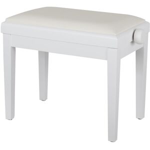 Classic Cantabile - Banquette - Blanc mat - Hauteur 48-58 cm - piano bench - Publicité Classic Cantabile - Banquette - Blanc mat - Hauteur 48-58 cm - piano bench - Publicité