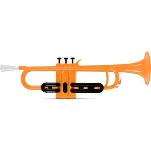 Classic Cantabile Trompette En Sib Plastique Abs 3 Piston Perinet Aluminium + Housse Embout Orange - Publicité Classic Cantabile Trompette En Sib Plastique Abs 3 Piston Perinet Aluminium + Housse Embout Orange - Publicité