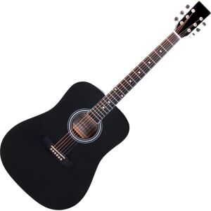 Classic Cantabile Guitare Acoustique Folk Western Blues Dreadnought 20 Frettes 6 Cordes Noir - Publicité Classic Cantabile Guitare Acoustique Folk Western Blues Dreadnought 20 Frettes 6 Cordes Noir - Publicité