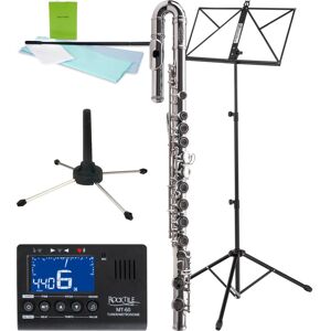 Classic Cantabile Flûte Traversiere 16 Trous Embout Courbe Débutant Set Etui Accordeur Pupitre - Publicité Classic Cantabile Flûte Traversiere 16 Trous Embout Courbe Débutant Set Etui Accordeur Pupitre - Publicité