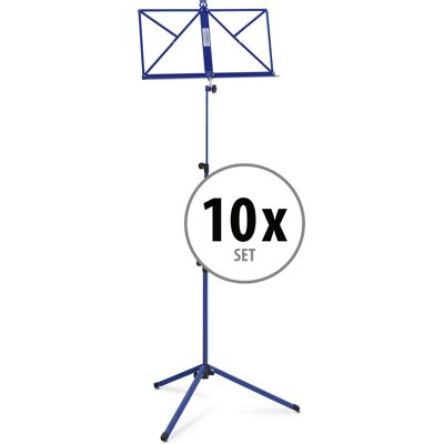 Classic Cantabile 10x Pupitre Support Trepied Pour Feuillet De Musique Ajustable 65-130cm Bleu Set - Publicité Classic Cantabile 10x Pupitre Support Trepied Pour Feuillet De Musique Ajustable 65-130cm Bleu Set - Publicité
