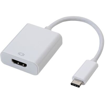 Pro Signal - Adaptateur Usb 3.1 Type-C Vers Hdmi - Blanc - Publicité Pro Signal - Adaptateur Usb 3.1 Type-C Vers Hdmi - Blanc - Publicité
