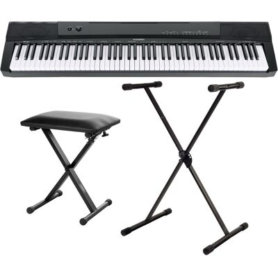 Mcgrey Clavier Arrangeur Synthés Piano Numerique 88 Touches Set Support & Banquette - Publicité Mcgrey Clavier Arrangeur Synthés Piano Numerique 88 Touches Set Support & Banquette - Publicité