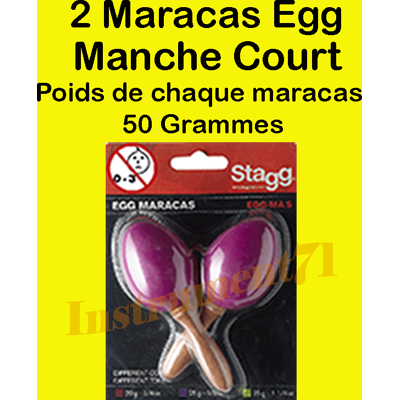 Stagg 1 Paire De Maracas Manche Court Couleur Magenta 50 Grammes - Publicité Stagg 1 Paire De Maracas Manche Court Couleur Magenta 50 Grammes - Publicité