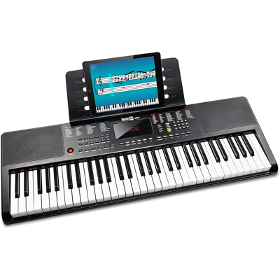Piano Numérique Rockjam Rj640 Clavier 61 Touches Support + App Simply Piano Noir - Publicité Piano Numérique Rockjam Rj640 Clavier 61 Touches Support + App Simply Piano Noir - Publicité