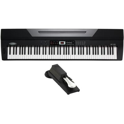 Classic Cantabile Piano Numerique Clavier Electronique 88 Touches 64 Sons Polyphonie Usb Eq Pedale - Publicité Classic Cantabile Piano Numerique Clavier Electronique 88 Touches 64 Sons Polyphonie Usb Eq Pedale - Publicité