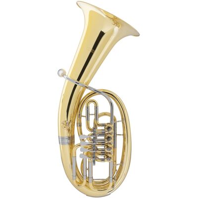 Classic Cantabile Baryton Instrument A Vent Cuivres Laiton 4 Palettes Compris Coffre Embouchure - Publicité Classic Cantabile Baryton Instrument A Vent Cuivres Laiton 4 Palettes Compris Coffre Embouchure - Publicité
