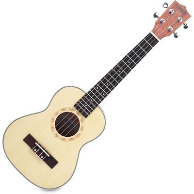 Classic Cantabile Ukulele Tenor Guitare Hawaii 26'' En Bois Épicéa 4 Cordes En Nylon Avec Housse - Publicité Classic Cantabile Ukulele Tenor Guitare Hawaii 26'' En Bois Épicéa 4 Cordes En Nylon Avec Housse - Publicité