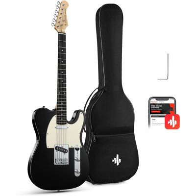 Donner Dtl-100 Guitare Électrique Solid Body Ss Avec Housse, Chevalet 6 Sel - Publicité Donner Dtl-100 Guitare Électrique Solid Body Ss Avec Housse, Chevalet 6 Sel - Publicité