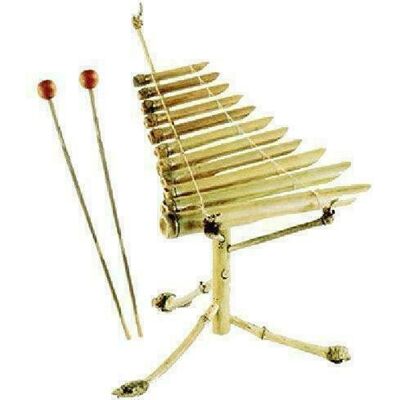 Xylophone En Bambou Traditionnel Vietnamien Thai Khue 1201 Commerce Équitable - Publicité Xylophone En Bambou Traditionnel Vietnamien Thai Khue 1201 Commerce Équitable - Publicité