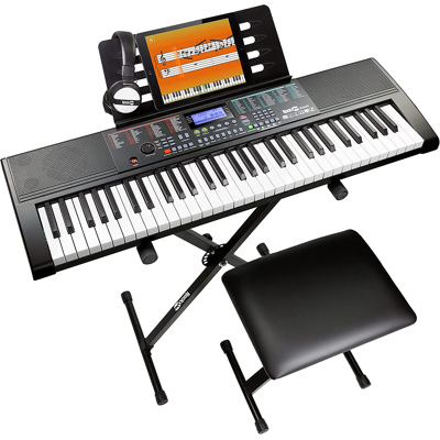 Piano Numérique Rockjam 61 Touches Banc Support De Piano Écouteurs Leçons Simply - Publicité Piano Numérique Rockjam 61 Touches Banc Support De Piano Écouteurs Leçons Simply - Publicité