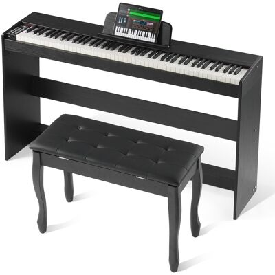 Vevor Piano Numérique Entièrement Lesté À 88 Touches Support Mode Double Clavier - Publicité Vevor Piano Numérique Entièrement Lesté À 88 Touches Support Mode Double Clavier - Publicité
