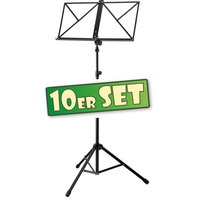 Classic Cantabile 10x Pupitre Musique En Metal Support Partition Feuilet Pliable Ajustable Noir - Publicité Classic Cantabile 10x Pupitre Musique En Metal Support Partition Feuilet Pliable Ajustable Noir - Publicité