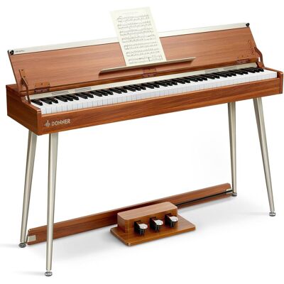 Donner Ddp-80 Plus Piano Numérique 88 Touches Clavier Pondéré, Piano Électrique. Publicité Donner Ddp-80 Plus Piano Numérique 88 Touches Clavier Pondéré, Piano Électrique. Publicité