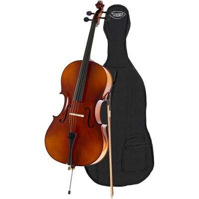 Classic Cantabile Violoncelle Orchestre Instrument A Cordes Taille 3/4 Archet 4 Corde Housse Set - Publicité Classic Cantabile Violoncelle Orchestre Instrument A Cordes Taille 3/4 Archet 4 Corde Housse Set - Publicité