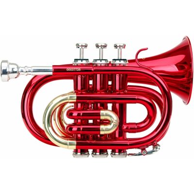 Classic Cantabile Trompette Instrument A Vent Cuivre De Poche Rouge Tonalite Bb 3 Valves Etui Set - Publicité Classic Cantabile Trompette Instrument A Vent Cuivre De Poche Rouge Tonalite Bb 3 Valves Etui Set - Publicité