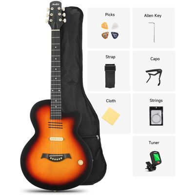 Donner Moukey Bcc-100 Guitares Électro-Acoustiques Avec Bouton De Volume S Pickup - Publicité Donner Moukey Bcc-100 Guitares Électro-Acoustiques Avec Bouton De Volume S Pickup - Publicité