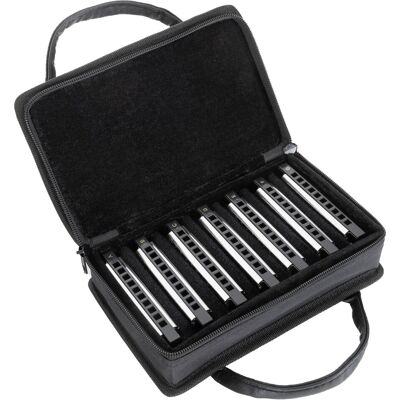 Classic Cantabile Pack De 7 Harmonicas Diatonique Blues En Do Re Mi Fa Sol La Si Majeur Folk Set - Publicité Classic Cantabile Pack De 7 Harmonicas Diatonique Blues En Do Re Mi Fa Sol La Si Majeur Folk Set - Publicité