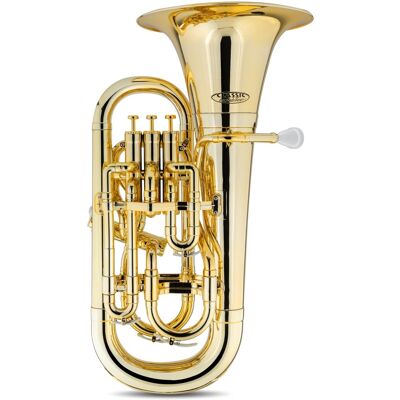 Classic Cantabile Euphonium En Plastique Doré In Sib 4 Pistons Instrument A Vent Embouchure Housse - Publicité Classic Cantabile Euphonium En Plastique Doré In Sib 4 Pistons Instrument A Vent Embouchure Housse - Publicité