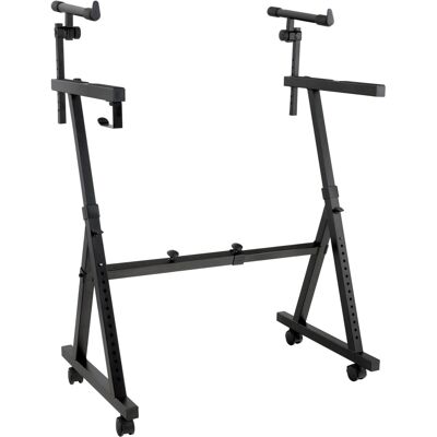 Classic Cantabile Support Ratelier Clavier Pour Piano Numerique Pied 2 Niveaux Et Rouler Noir - Publicité Classic Cantabile Support Ratelier Clavier Pour Piano Numerique Pied 2 Niveaux Et Rouler Noir - Publicité