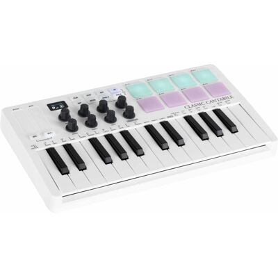 Classic Cantabile Midi Contrôleur Clavier 25 Touches Bluetooth Pad Daw Audio Sans Fil Controleur - Publicité Classic Cantabile Midi Contrôleur Clavier 25 Touches Bluetooth Pad Daw Audio Sans Fil Controleur - Publicité