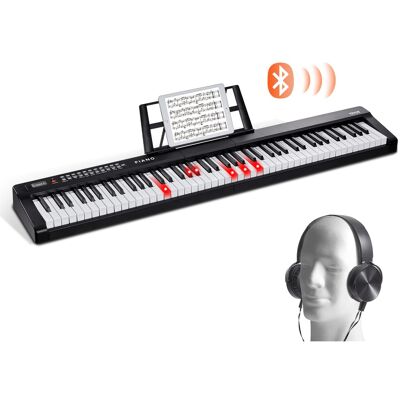 Uimoso Clavier Piano Numérique 88 Touches Semi-Lesté Pleine Taille Électrique - Publicité Uimoso Clavier Piano Numérique 88 Touches Semi-Lesté Pleine Taille Électrique - Publicité