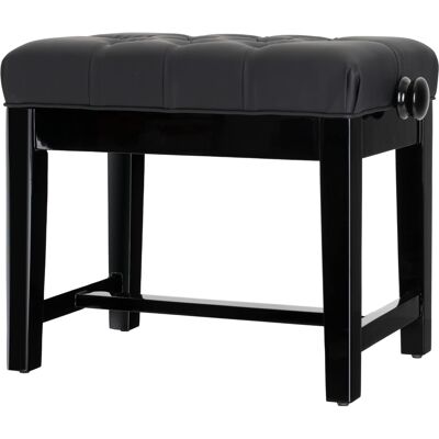 Classic Cantabile Banc Banquette Piano Similicuir Tabouret Réglable En Hauteur Bois Noir Brillant - Publicité Classic Cantabile Banc Banquette Piano Similicuir Tabouret Réglable En Hauteur Bois Noir Brillant - Publicité