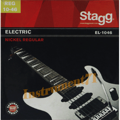Stagg Jeu De 6 Cordes Guitare Electrique En Acier Nikele - Publicité Stagg Jeu De 6 Cordes Guitare Electrique En Acier Nikele - Publicité