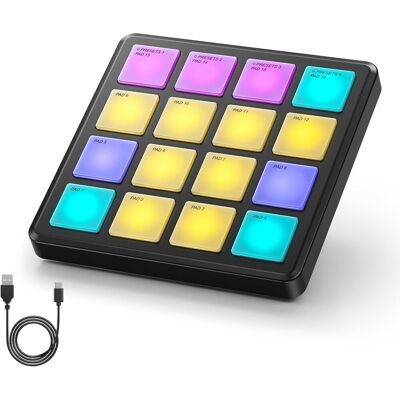 Donner Starrypad Contrôleur Midi Pad Beat Maker Machine Boîte À Rythmes 16 Pads - Publicité Donner Starrypad Contrôleur Midi Pad Beat Maker Machine Boîte À Rythmes 16 Pads - Publicité