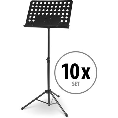 Mcgrey 10x Pupitre Support Trepied D'Orchestre Musicien Reglable 69-115cm Robuste Noir - Publicité Mcgrey 10x Pupitre Support Trepied D'Orchestre Musicien Reglable 69-115cm Robuste Noir - Publicité