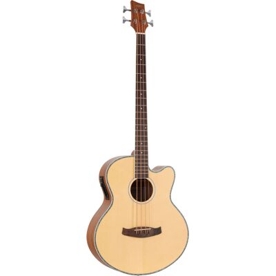 Classic Cantabile Basse Acoustique Jumbo Cutaway 4 Cordes Épicéa Acajou Préampli Eq Naturel 32\ - Publicité Classic Cantabile Basse Acoustique Jumbo Cutaway 4 Cordes Épicéa Acajou Préampli Eq Naturel 32\ - Publicité