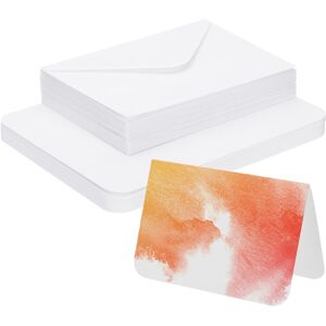 Uxcell 30 Sets Cartes Aquarelle Coins Arrondis Avec Enveloppes 5x7 Inch Format Pliable - Publicité Uxcell 30 Sets Cartes Aquarelle Coins Arrondis Avec Enveloppes 5x7 Inch Format Pliable - Publicité