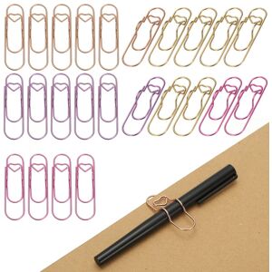 Uxcell 24 Pcs Porte-Stylos Pour Cœur Mignon, Agrafes Carnet Couleurs Multiples Rose - Publicité Uxcell 24 Pcs Porte-Stylos Pour Cœur Mignon, Agrafes Carnet Couleurs Multiples Rose - Publicité