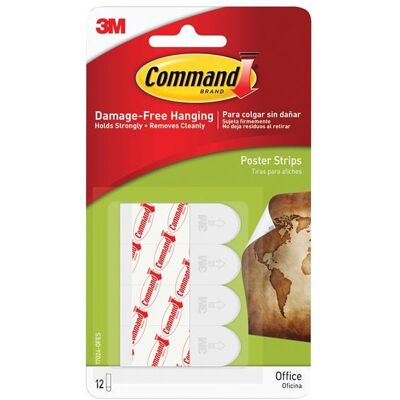 Bandes Adhésives Command™ (Paquet De 12) Com17024 - Publicité Bandes Adhésives Command™ (Paquet De 12) Com17024 - Publicité