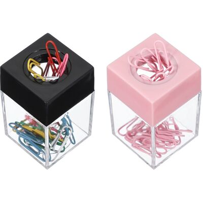 Uxcell 2pcs Pour Porte-Trombones Magnétique, Rose/noir (36pcs, Multicolore) - Publicité Uxcell 2pcs Pour Porte-Trombones Magnétique, Rose/noir (36pcs, Multicolore) - Publicité
