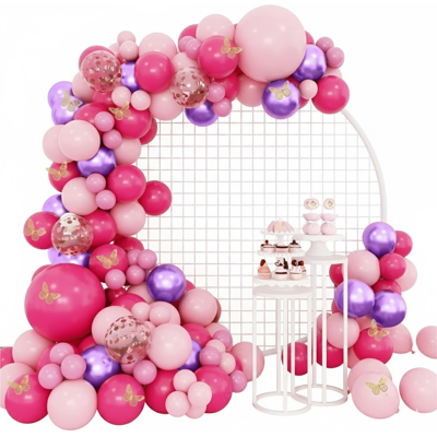 Sans Marque Ballon-Girlande Schmetterling Rosa Violett Ballons Zum Geburtstag Xxl 133 Stück - Publicité Sans Marque Ballon-Girlande Schmetterling Rosa Violett Ballons Zum Geburtstag Xxl 133 Stück - Publicité