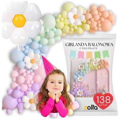 Sans Marque Pastell-Luftballongirlande Blumen Geburtstagsballons Xxl 139 Stück - Publicité Sans Marque Pastell-Luftballongirlande Blumen Geburtstagsballons Xxl 139 Stück - Publicité