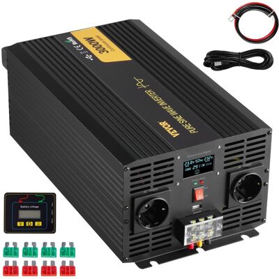 VEVOR - 3000W Pure Sine Wave Inverter - 24V à 230V - Inverter - Publicité VEVOR - 3000W Pure Sine Wave Inverter - 24V à 230V - Inverter - Publicité