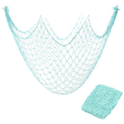 Uxcell 2 Filets Pêche Bleu Clair 80x40 Cm Coton À Suspendre - Publicité Uxcell 2 Filets Pêche Bleu Clair 80x40 Cm Coton À Suspendre - Publicité