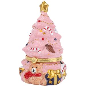 Sans Marque/générique Boîte À Bijoux De Noël En Céramique Avec Motif D'Ours Rangement Pour Bijoux Rose - Publicité Sans Marque/générique Boîte À Bijoux De Noël En Céramique Avec Motif D'Ours Rangement Pour Bijoux Rose - Publicité